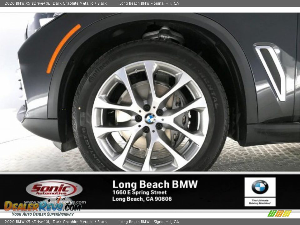 2020 BMW X5 sDrive40i Dark Graphite Metallic / Black Photo #9