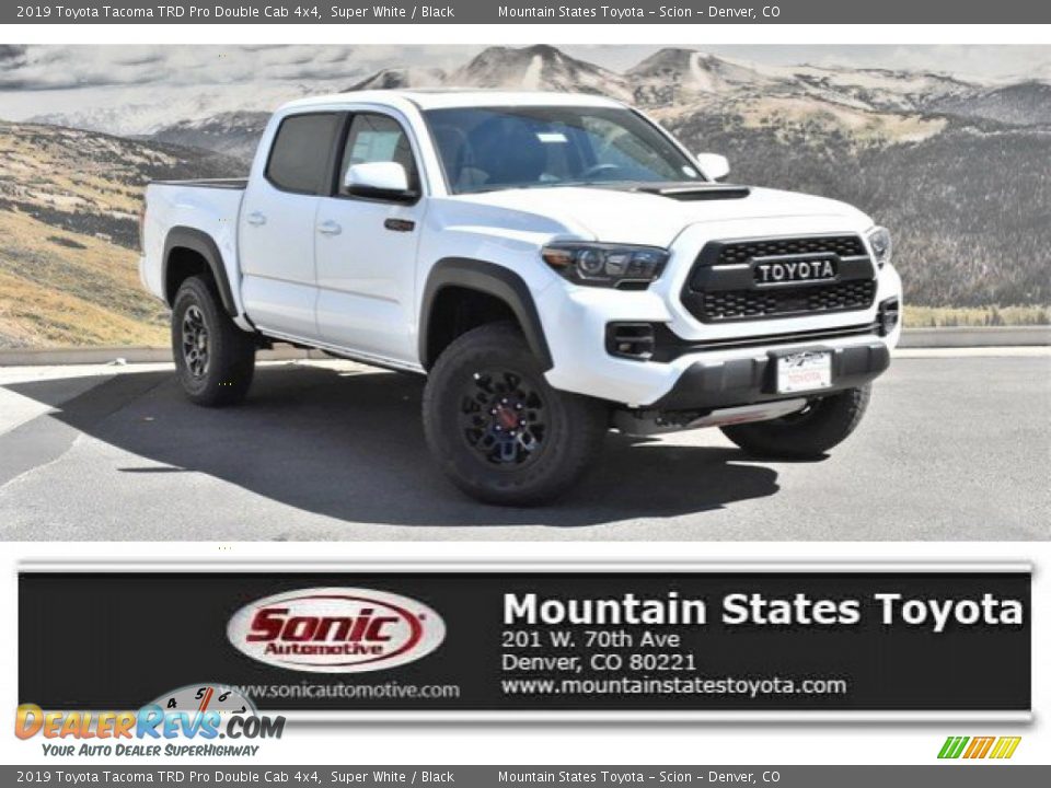 2019 Toyota Tacoma TRD Pro Double Cab 4x4 Super White / Black Photo #1
