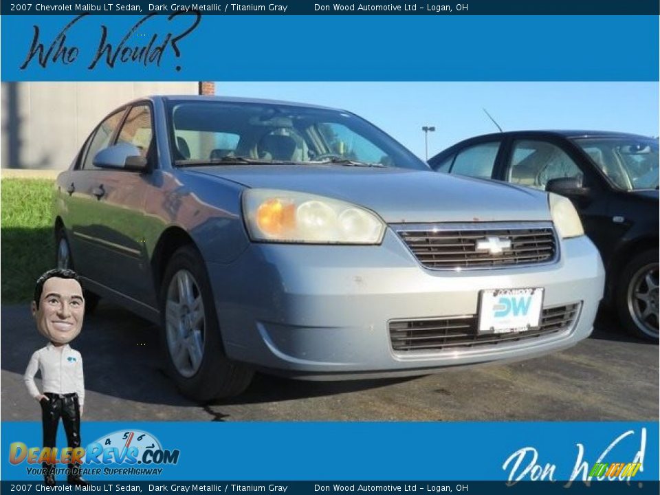 2007 Chevrolet Malibu LT Sedan Dark Gray Metallic / Titanium Gray Photo #1