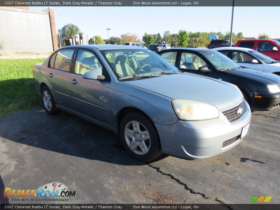 2007 Chevrolet Malibu LT Sedan Dark Gray Metallic / Titanium Gray Photo #2