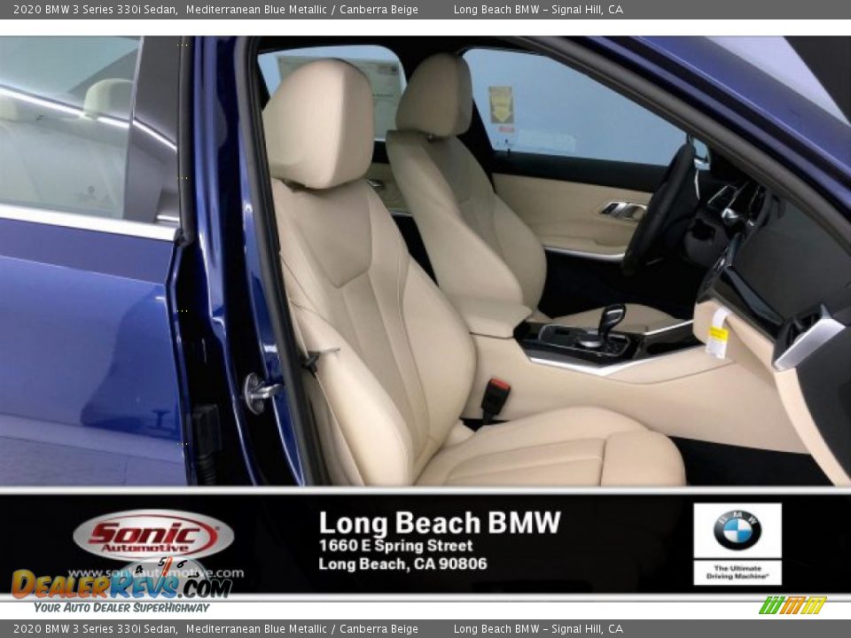 2020 BMW 3 Series 330i Sedan Mediterranean Blue Metallic / Canberra Beige Photo #6