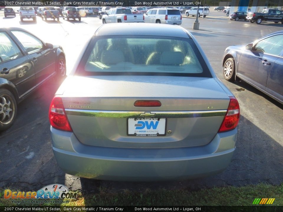 2007 Chevrolet Malibu LT Sedan Dark Gray Metallic / Titanium Gray Photo #10
