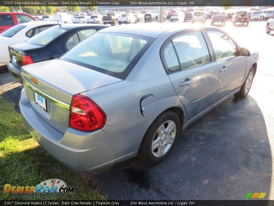 2007 Chevrolet Malibu LT Sedan Dark Gray Metallic / Titanium Gray Photo #13
