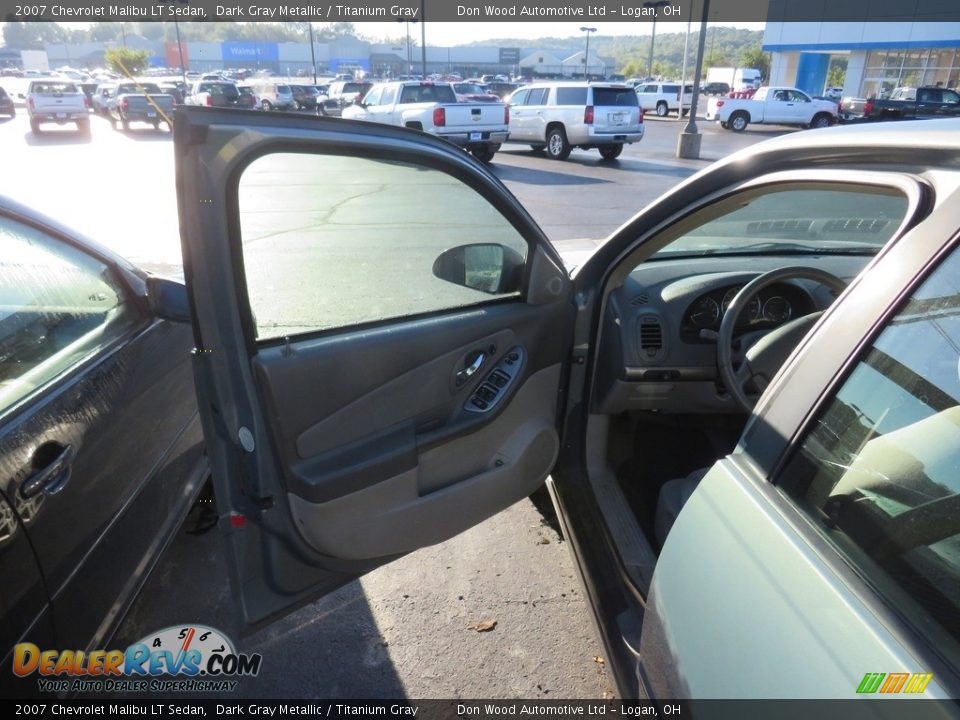 2007 Chevrolet Malibu LT Sedan Dark Gray Metallic / Titanium Gray Photo #15