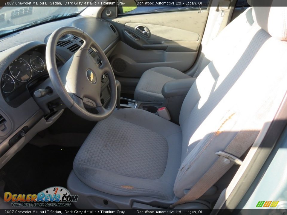 2007 Chevrolet Malibu LT Sedan Dark Gray Metallic / Titanium Gray Photo #17