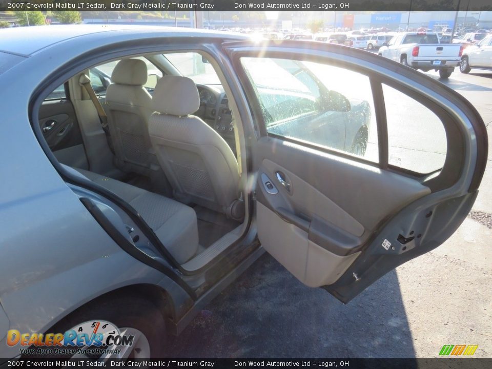 2007 Chevrolet Malibu LT Sedan Dark Gray Metallic / Titanium Gray Photo #21