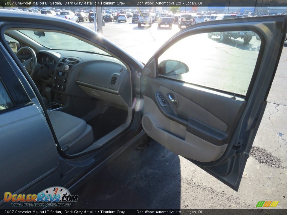 2007 Chevrolet Malibu LT Sedan Dark Gray Metallic / Titanium Gray Photo #23