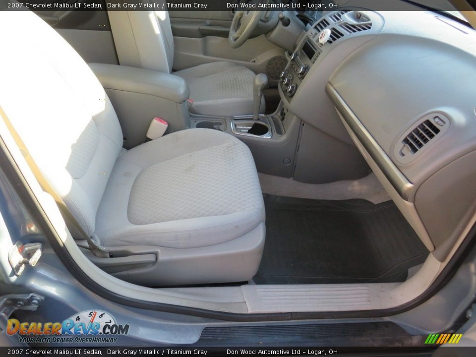 2007 Chevrolet Malibu LT Sedan Dark Gray Metallic / Titanium Gray Photo #24