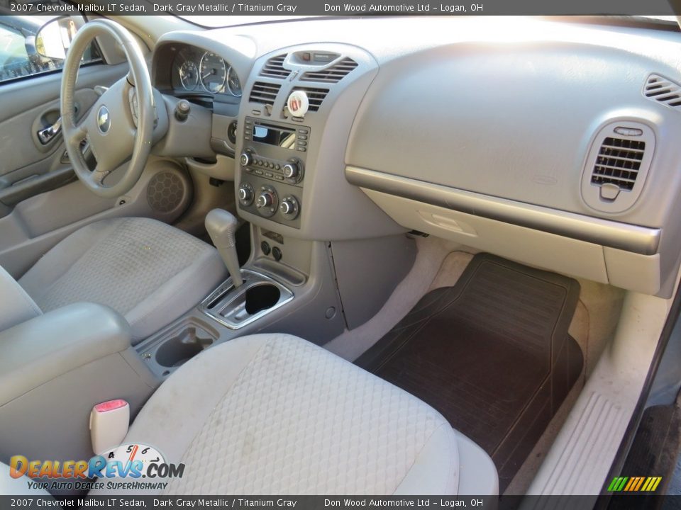 2007 Chevrolet Malibu LT Sedan Dark Gray Metallic / Titanium Gray Photo #25