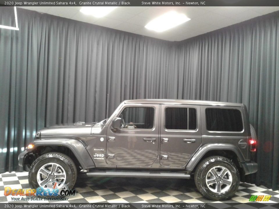 2020 Jeep Wrangler Unlimited Sahara 4x4 Granite Crystal Metallic / Black Photo #1