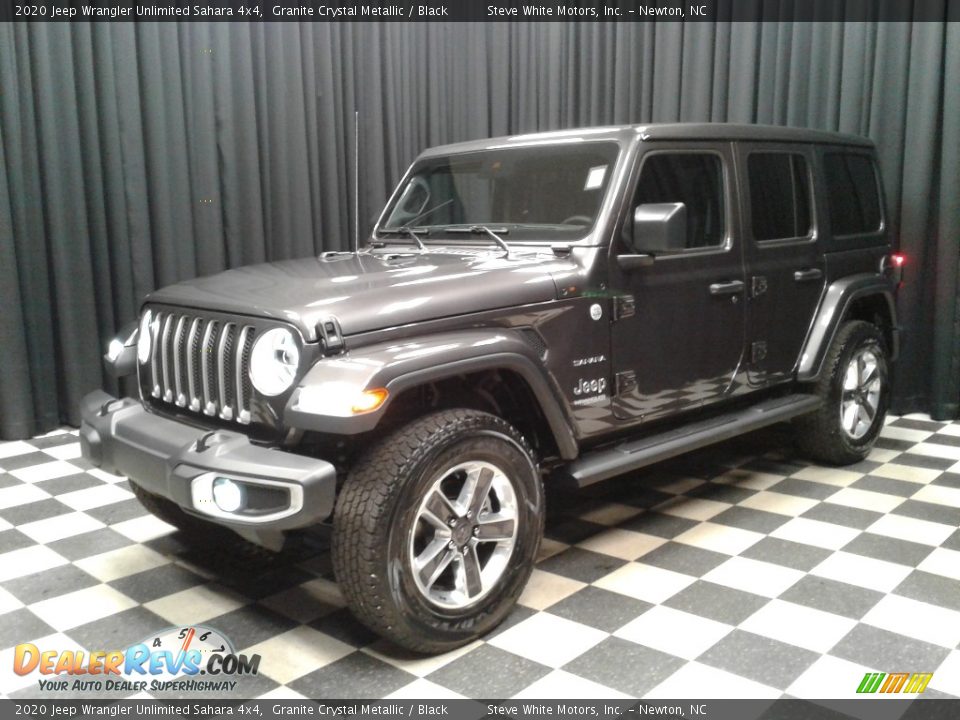 2020 Jeep Wrangler Unlimited Sahara 4x4 Granite Crystal Metallic / Black Photo #2