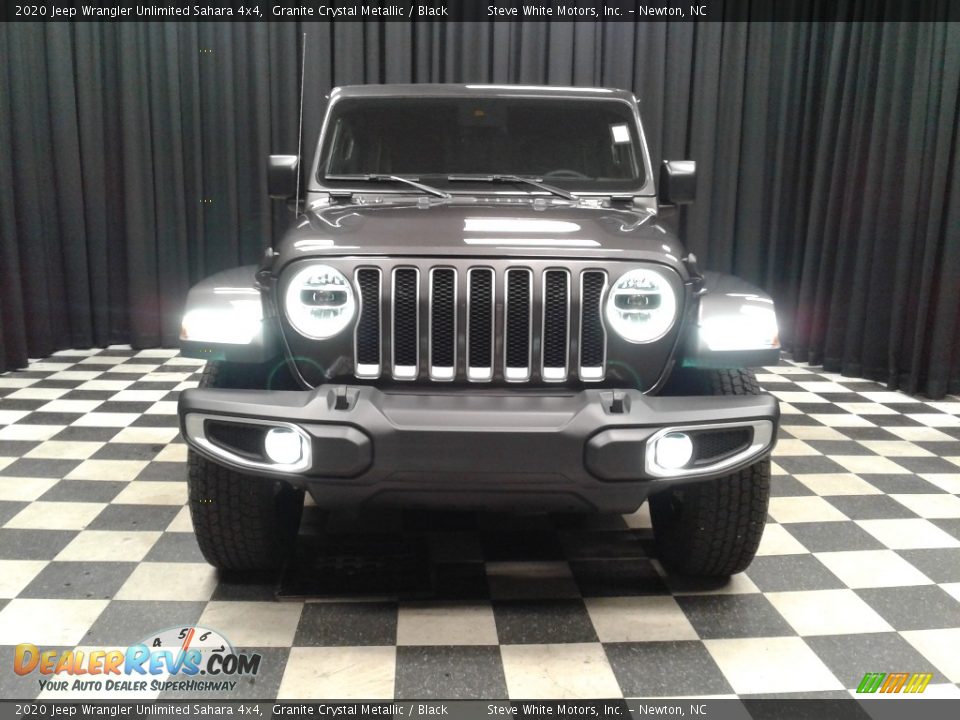 2020 Jeep Wrangler Unlimited Sahara 4x4 Granite Crystal Metallic / Black Photo #3