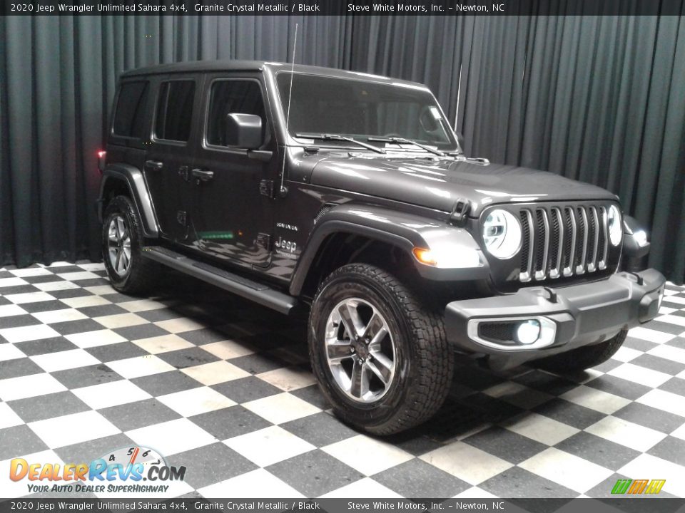 2020 Jeep Wrangler Unlimited Sahara 4x4 Granite Crystal Metallic / Black Photo #4