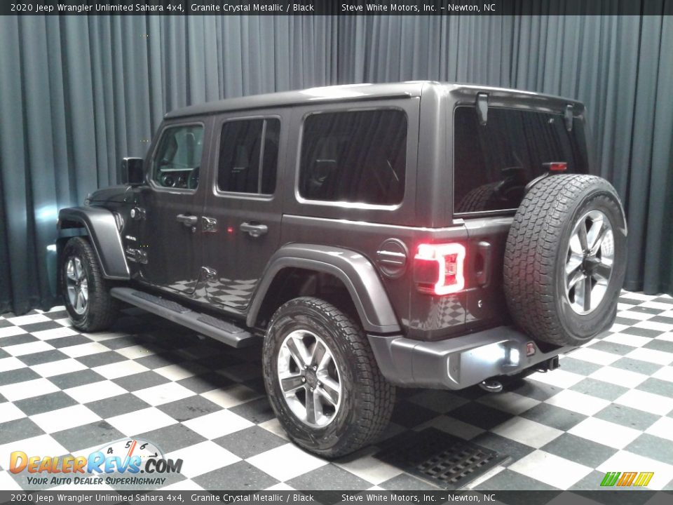 2020 Jeep Wrangler Unlimited Sahara 4x4 Granite Crystal Metallic / Black Photo #8