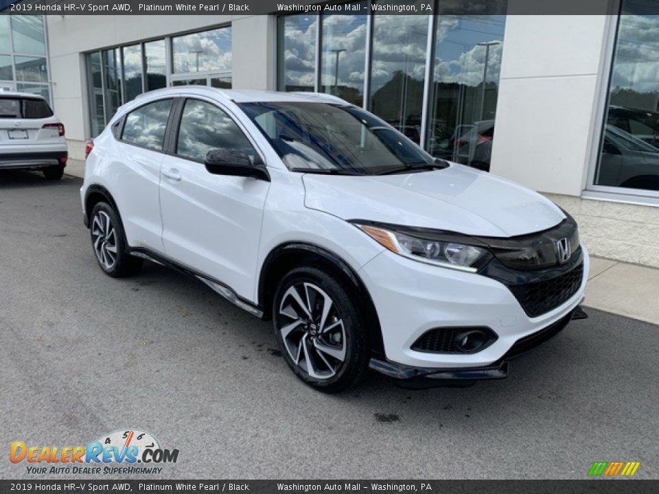 2019 Honda HR-V Sport AWD Platinum White Pearl / Black Photo #2