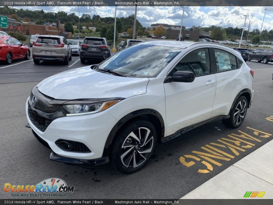 2019 Honda HR-V Sport AWD Platinum White Pearl / Black Photo #4