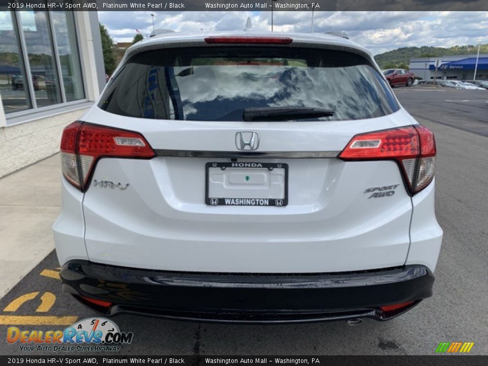 2019 Honda HR-V Sport AWD Platinum White Pearl / Black Photo #6