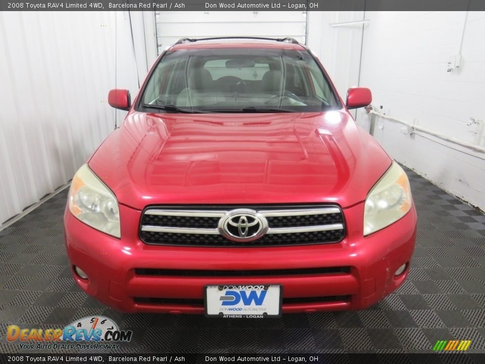 2008 Toyota RAV4 Limited 4WD Barcelona Red Pearl / Ash Photo #6