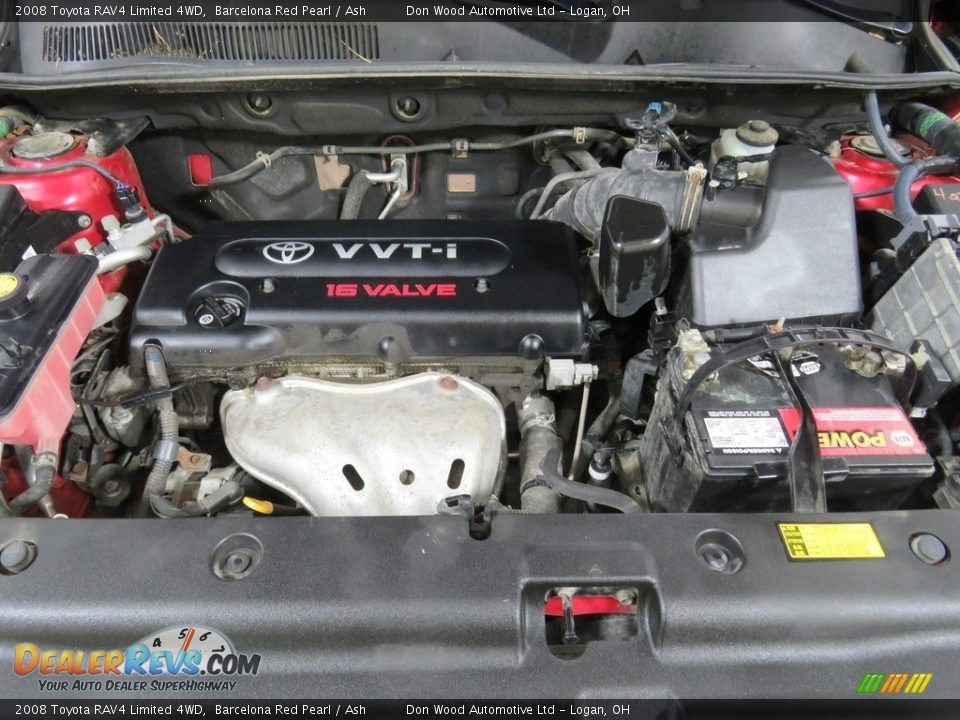 2008 Toyota RAV4 Limited 4WD Barcelona Red Pearl / Ash Photo #8
