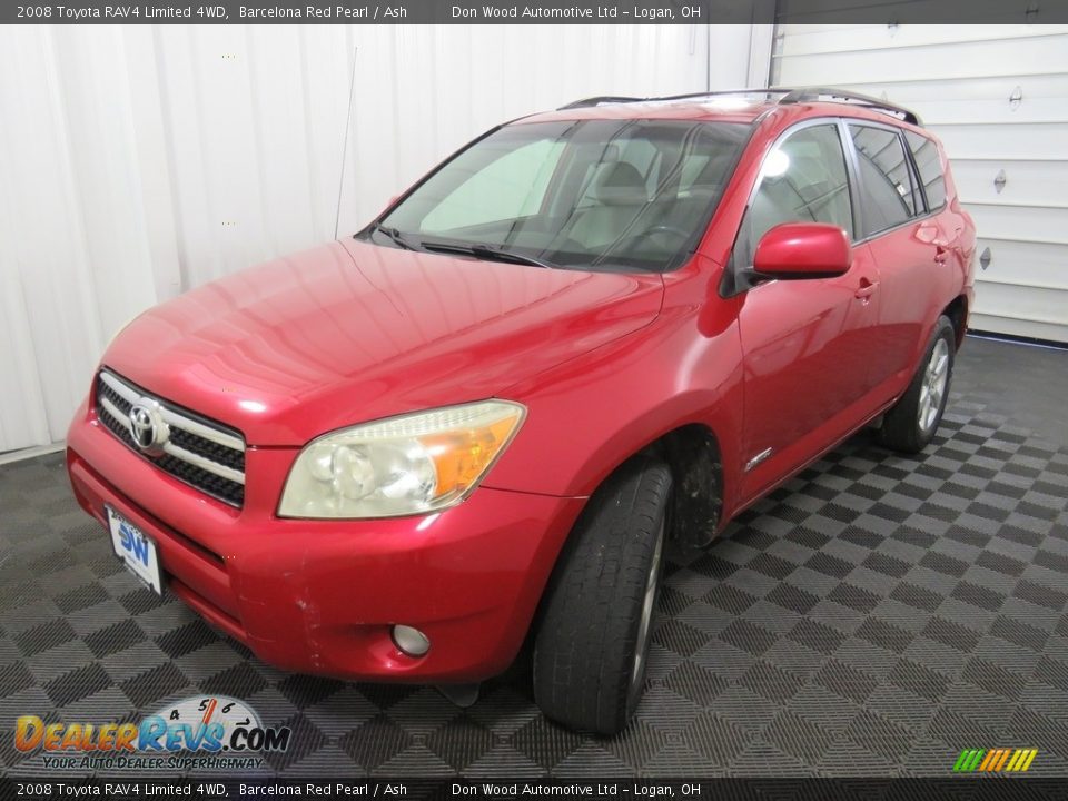 2008 Toyota RAV4 Limited 4WD Barcelona Red Pearl / Ash Photo #9