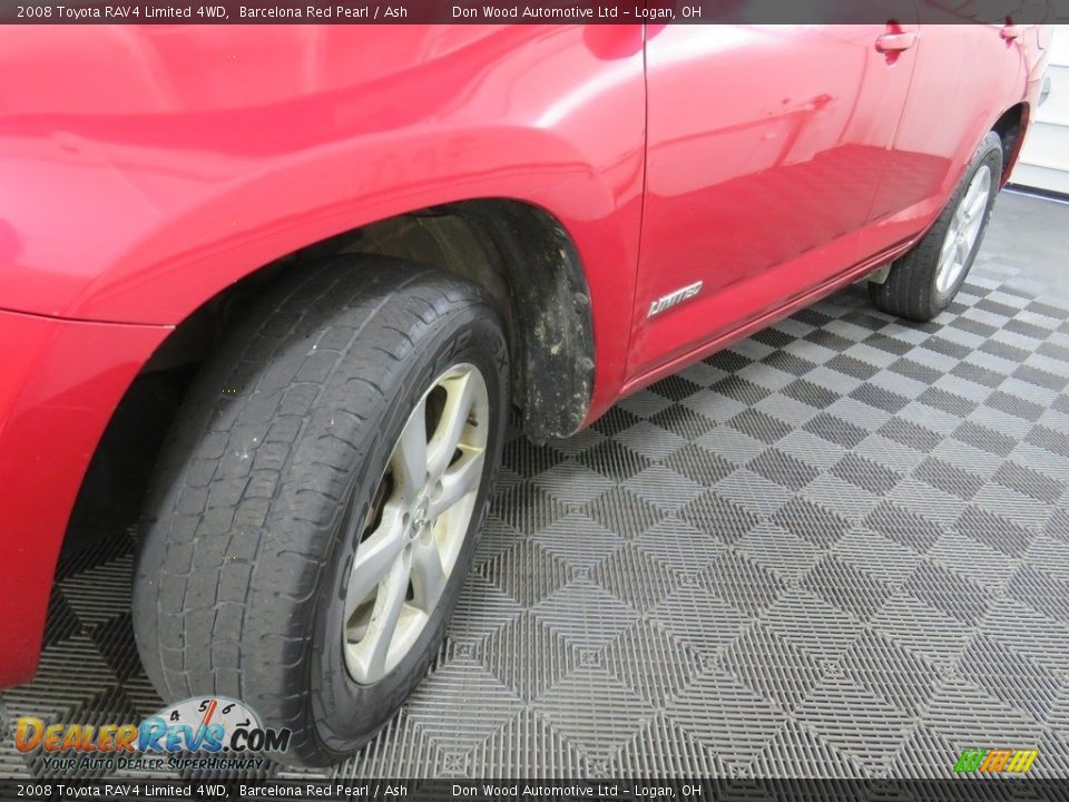 2008 Toyota RAV4 Limited 4WD Barcelona Red Pearl / Ash Photo #10
