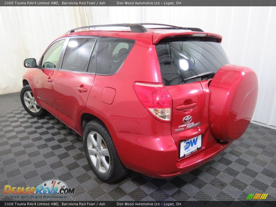 2008 Toyota RAV4 Limited 4WD Barcelona Red Pearl / Ash Photo #12