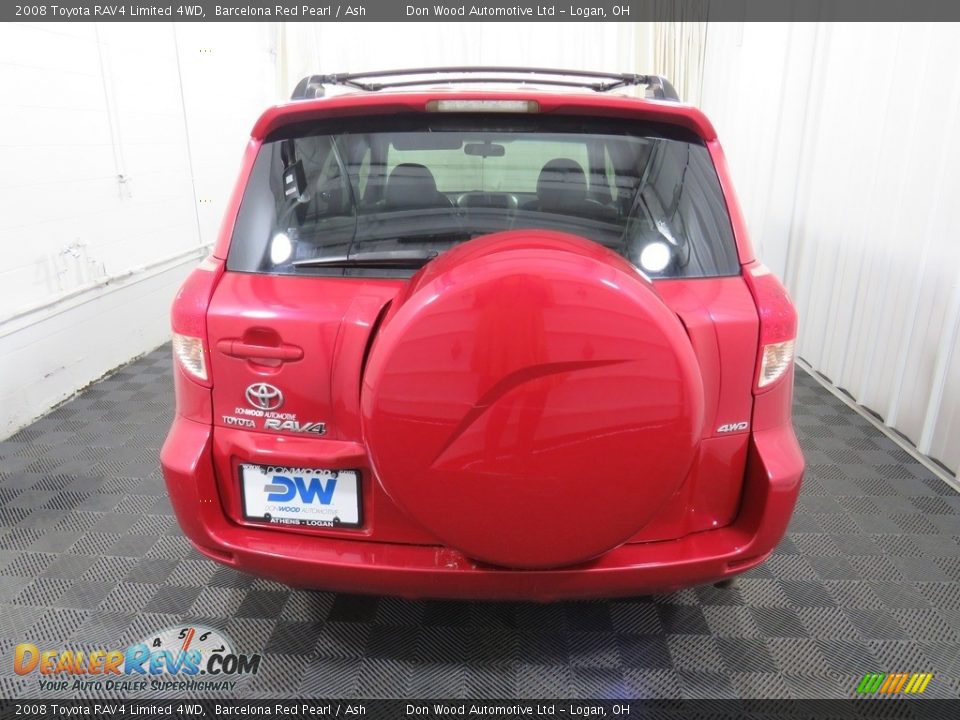 2008 Toyota RAV4 Limited 4WD Barcelona Red Pearl / Ash Photo #13