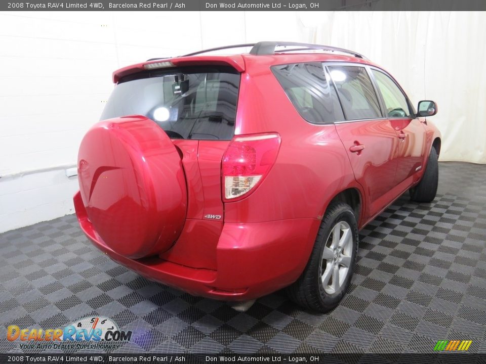 2008 Toyota RAV4 Limited 4WD Barcelona Red Pearl / Ash Photo #16
