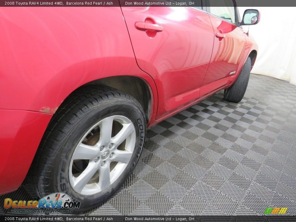 2008 Toyota RAV4 Limited 4WD Barcelona Red Pearl / Ash Photo #17