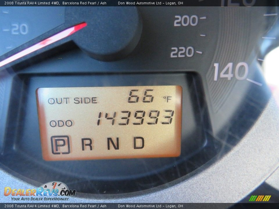 2008 Toyota RAV4 Limited 4WD Barcelona Red Pearl / Ash Photo #21