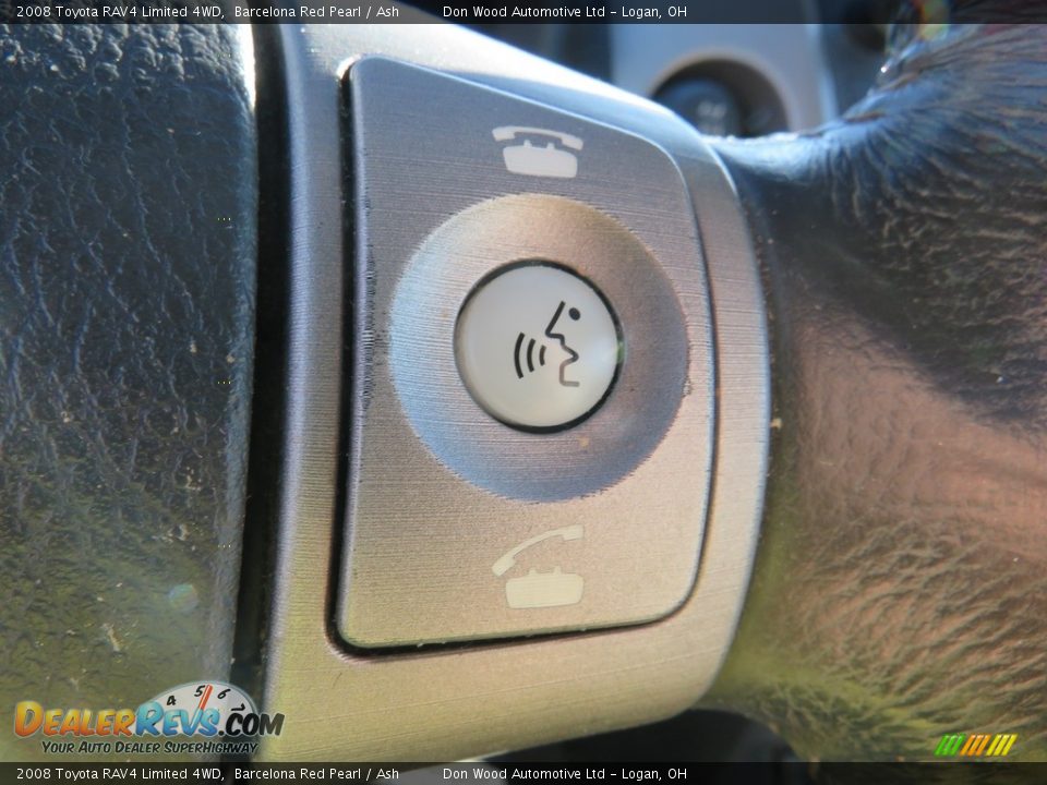 2008 Toyota RAV4 Limited 4WD Barcelona Red Pearl / Ash Photo #25