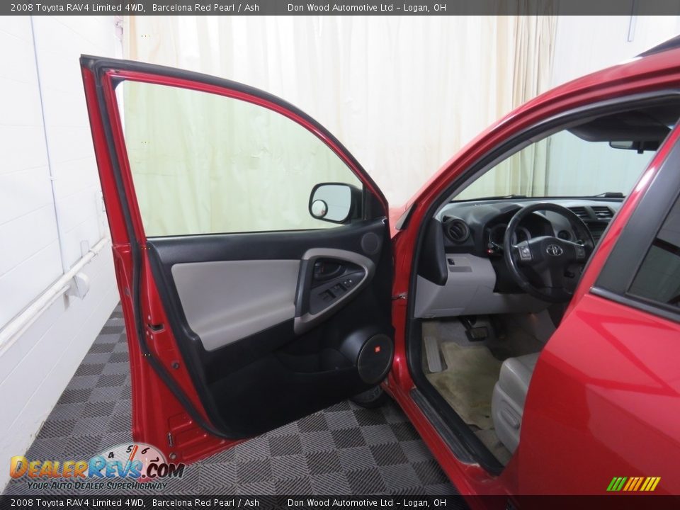 2008 Toyota RAV4 Limited 4WD Barcelona Red Pearl / Ash Photo #30
