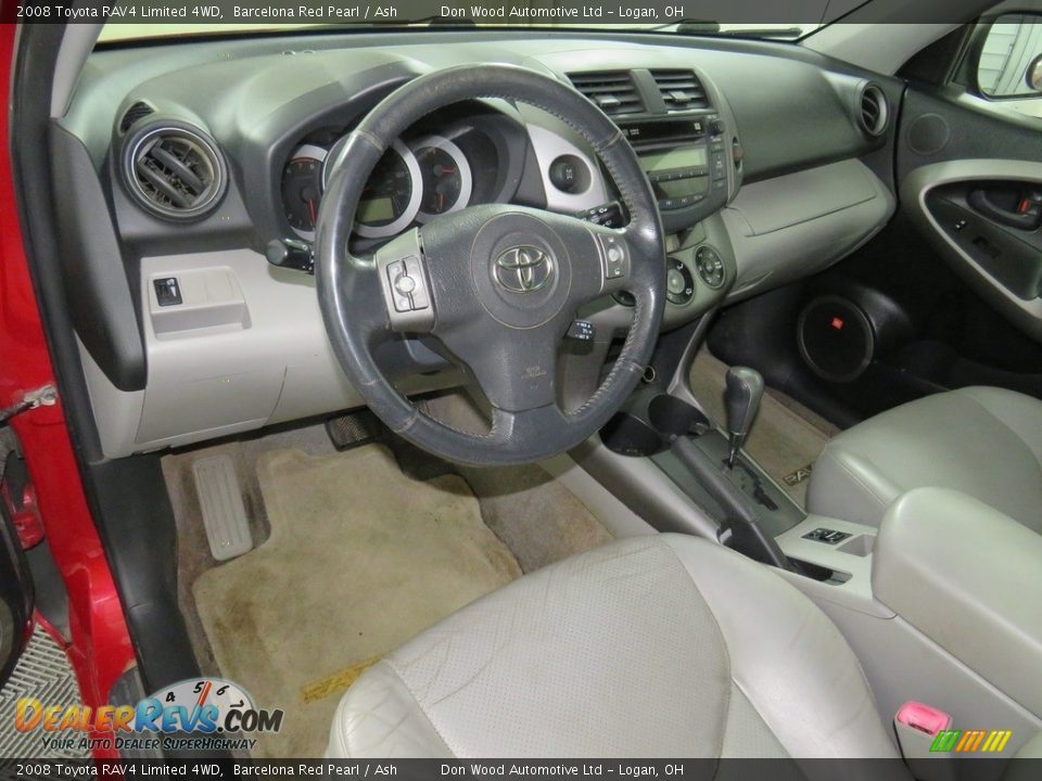 2008 Toyota RAV4 Limited 4WD Barcelona Red Pearl / Ash Photo #32