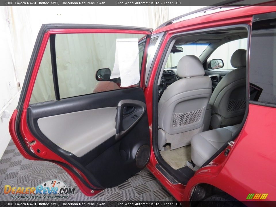 2008 Toyota RAV4 Limited 4WD Barcelona Red Pearl / Ash Photo #34