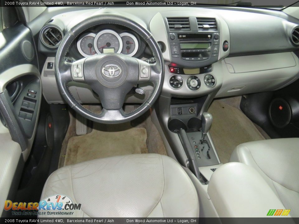 2008 Toyota RAV4 Limited 4WD Barcelona Red Pearl / Ash Photo #36