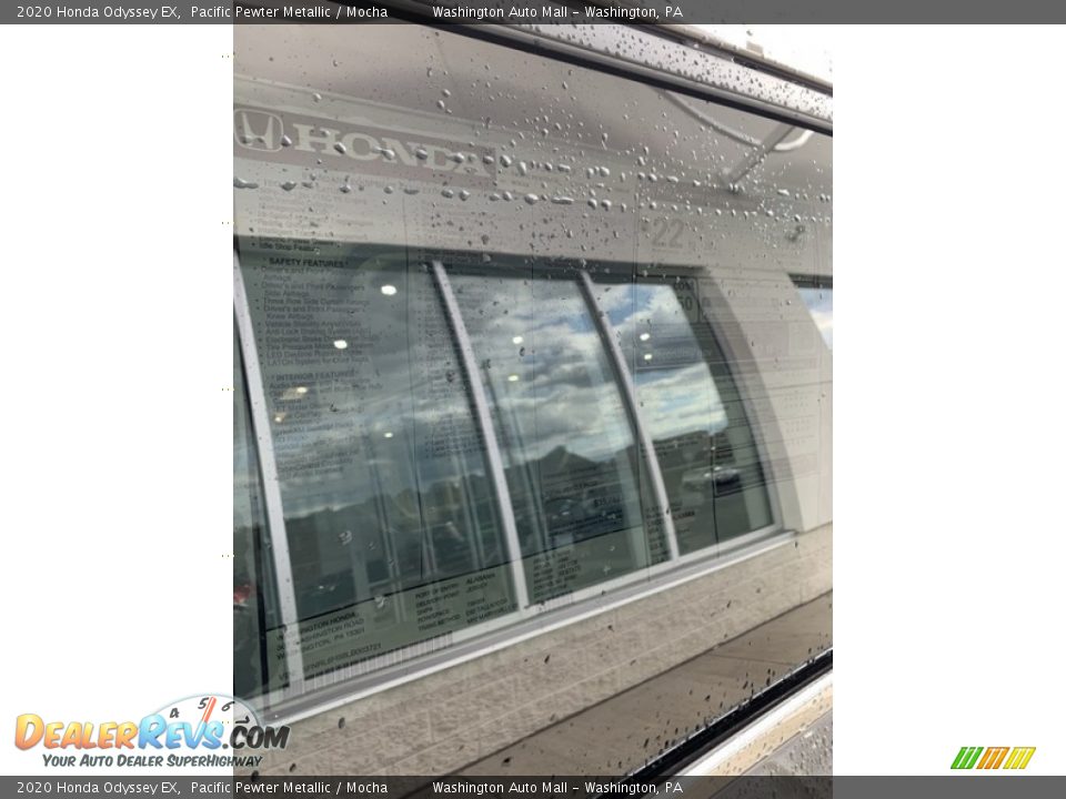 2020 Honda Odyssey EX Pacific Pewter Metallic / Mocha Photo #15