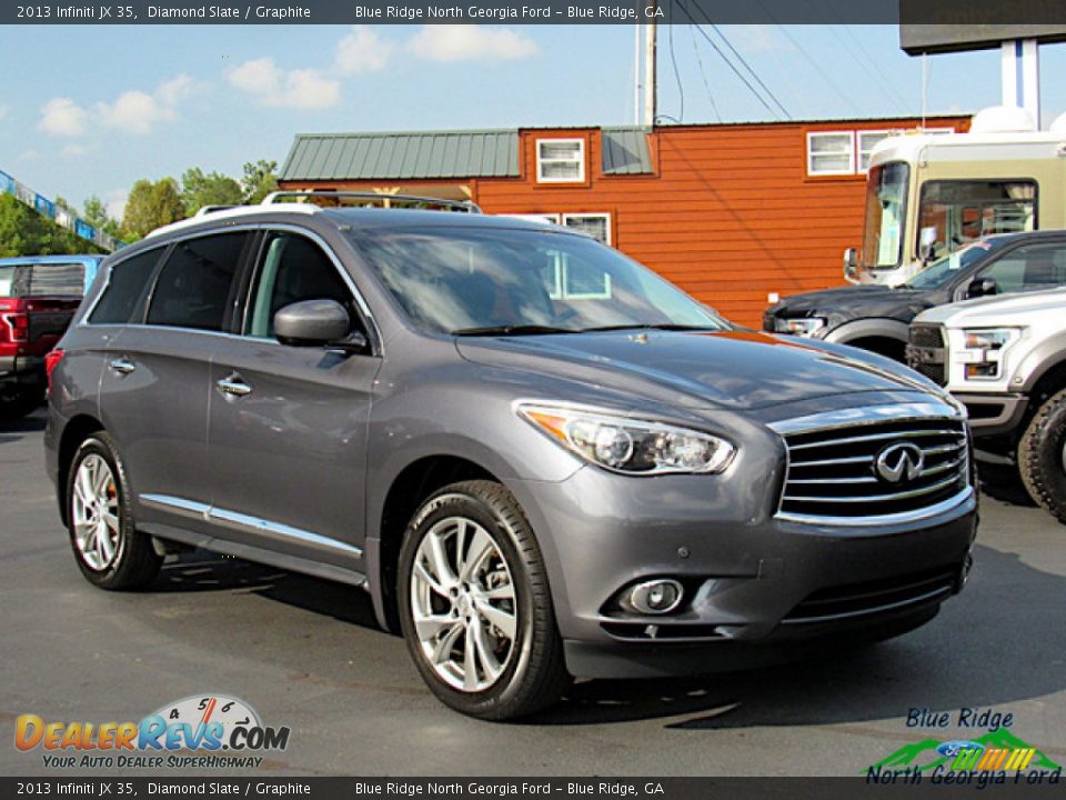 2013 Infiniti JX 35 Diamond Slate / Graphite Photo #7