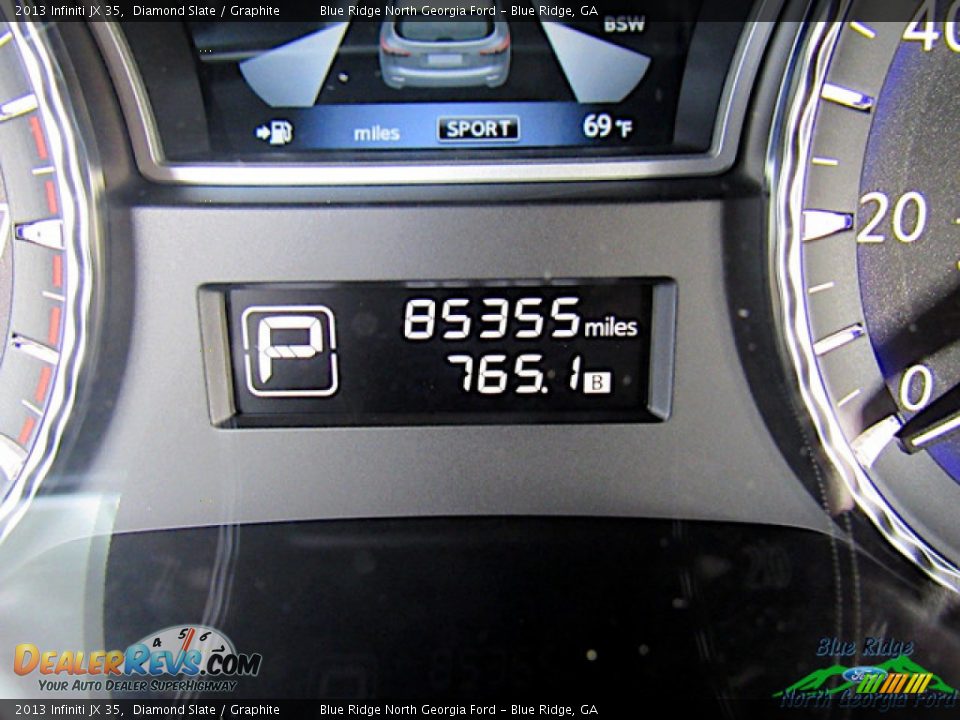 2013 Infiniti JX 35 Diamond Slate / Graphite Photo #23