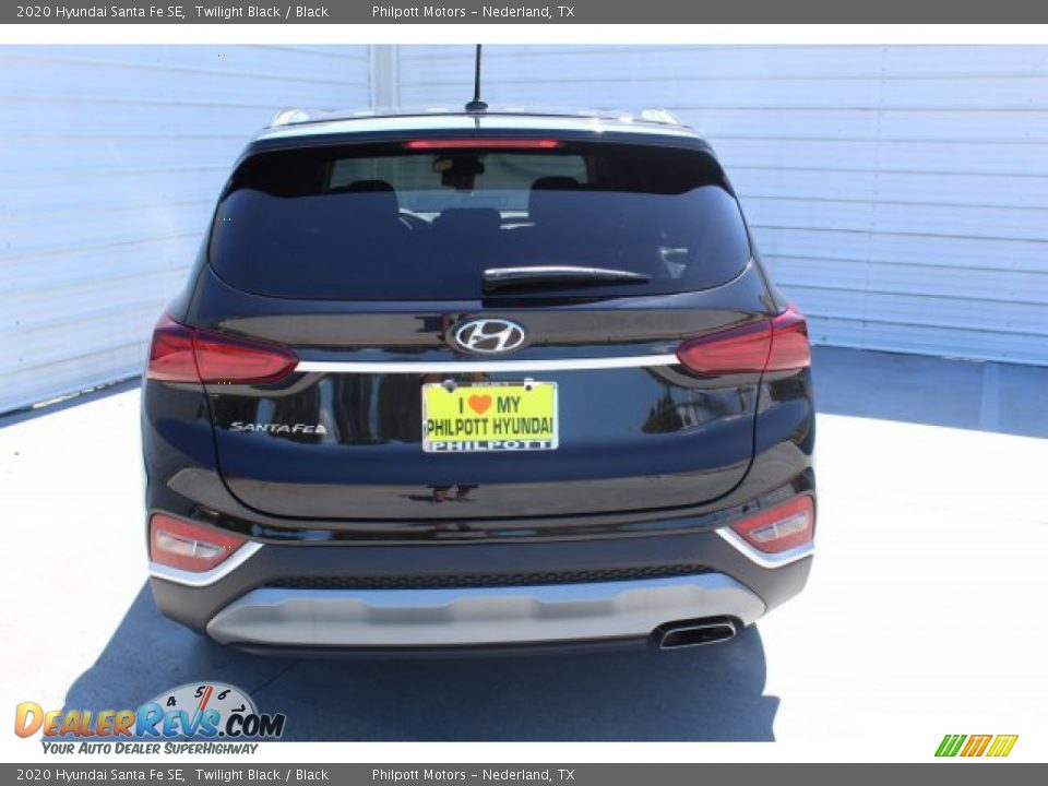 2020 Hyundai Santa Fe SE Twilight Black / Black Photo #7
