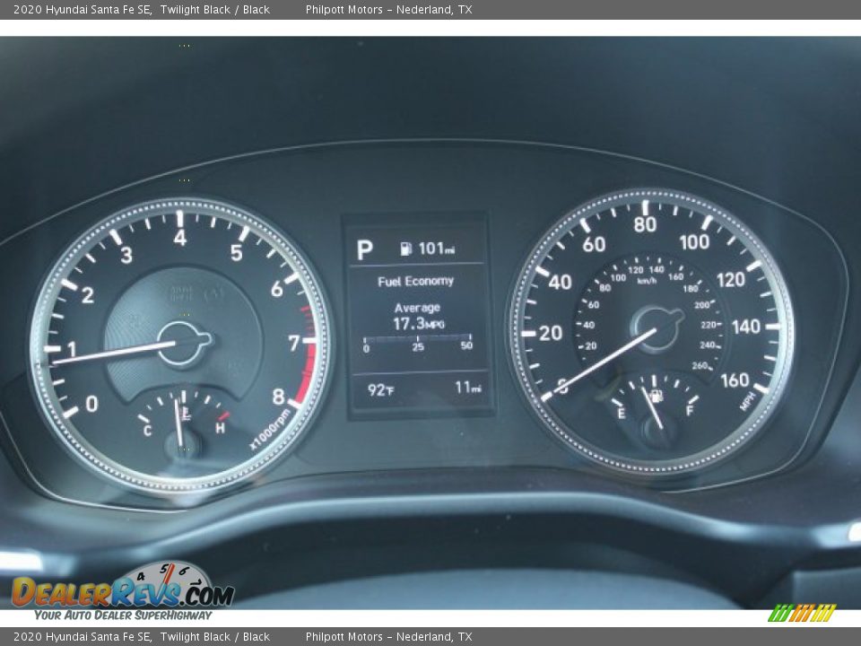 2020 Hyundai Santa Fe SE Twilight Black / Black Photo #13