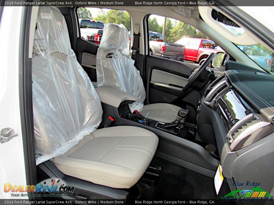2019 Ford Ranger Lariat SuperCrew 4x4 Oxford White / Medium Stone Photo #11
