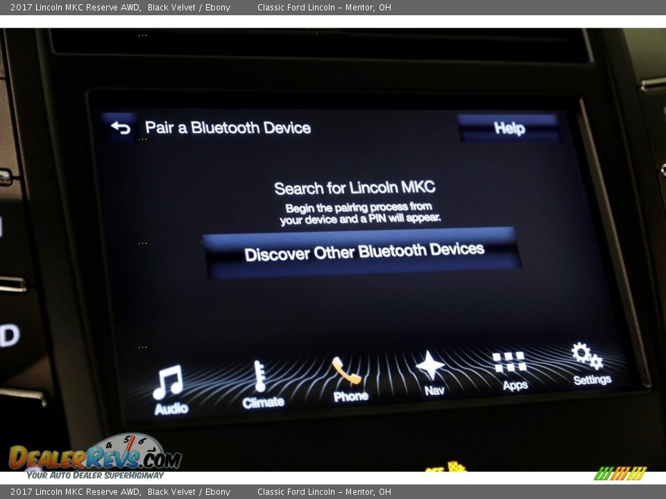 2017 Lincoln MKC Reserve AWD Black Velvet / Ebony Photo #13