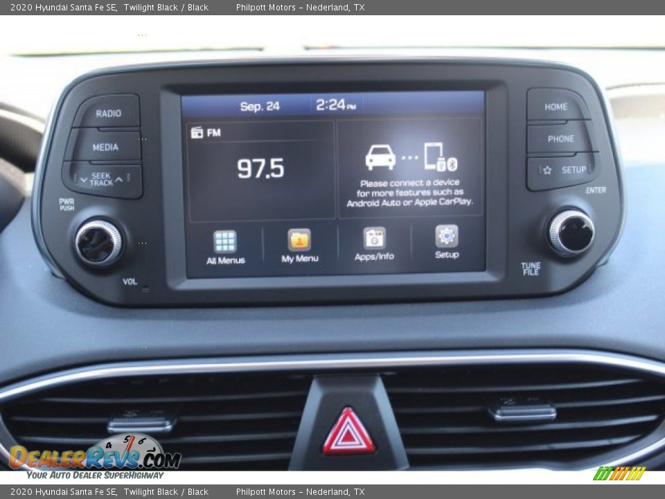 2020 Hyundai Santa Fe SE Twilight Black / Black Photo #15