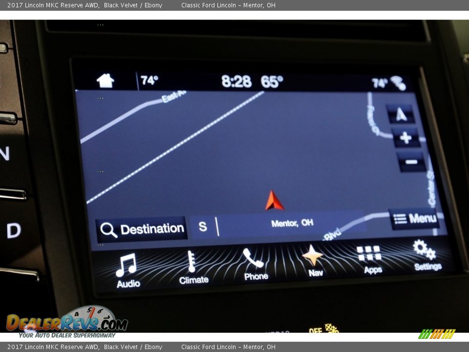 2017 Lincoln MKC Reserve AWD Black Velvet / Ebony Photo #14