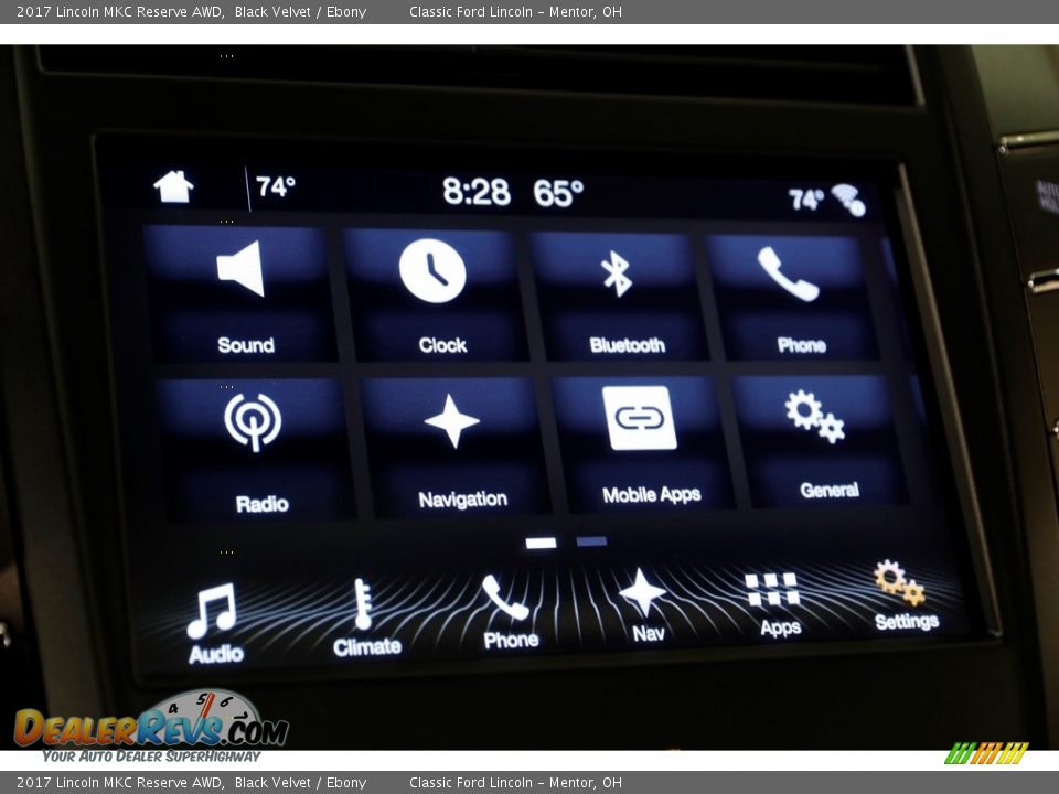 2017 Lincoln MKC Reserve AWD Black Velvet / Ebony Photo #16