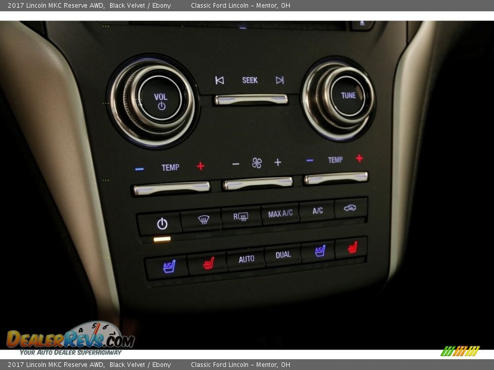 2017 Lincoln MKC Reserve AWD Black Velvet / Ebony Photo #17