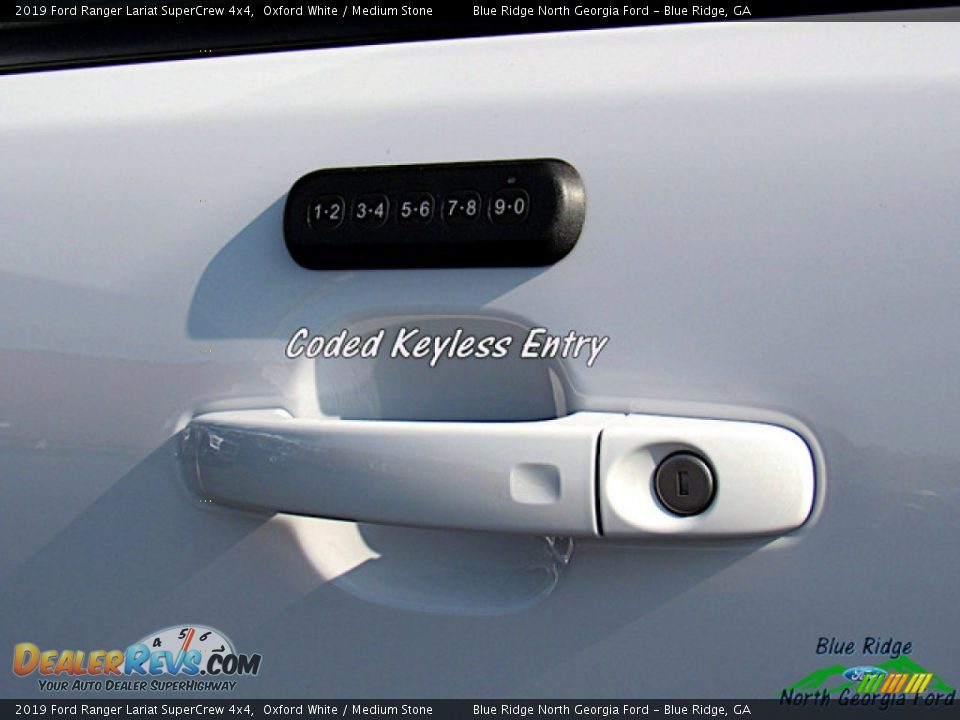 2019 Ford Ranger Lariat SuperCrew 4x4 Oxford White / Medium Stone Photo #24