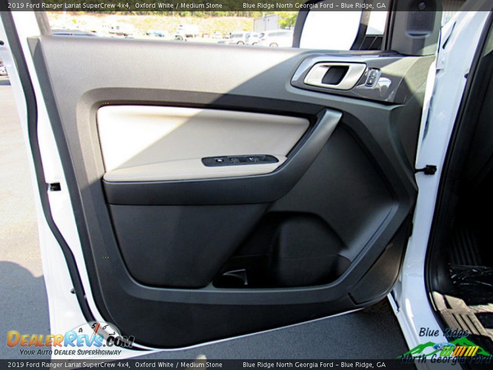 2019 Ford Ranger Lariat SuperCrew 4x4 Oxford White / Medium Stone Photo #26