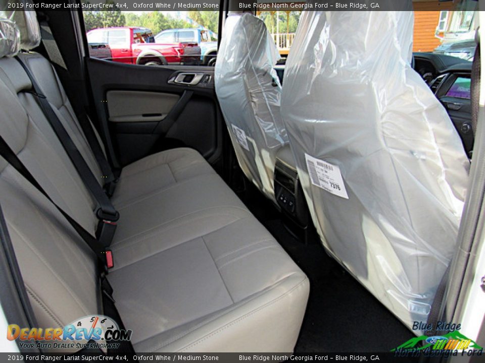 2019 Ford Ranger Lariat SuperCrew 4x4 Oxford White / Medium Stone Photo #29