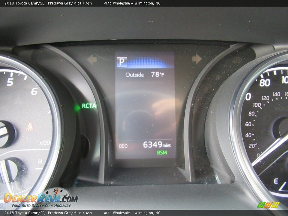 2018 Toyota Camry SE Predawn Gray Mica / Ash Photo #17